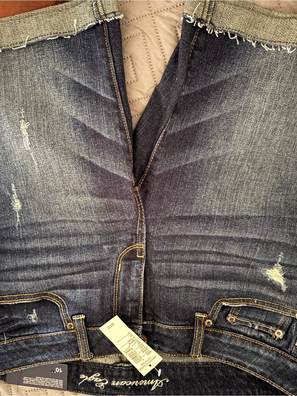 American Eagle Outfitters Women's Dark Blue Skinny Jeans